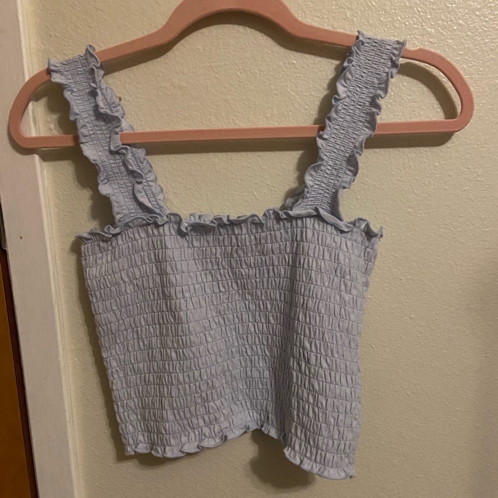 Hollister Ruched Cropped Tank Top